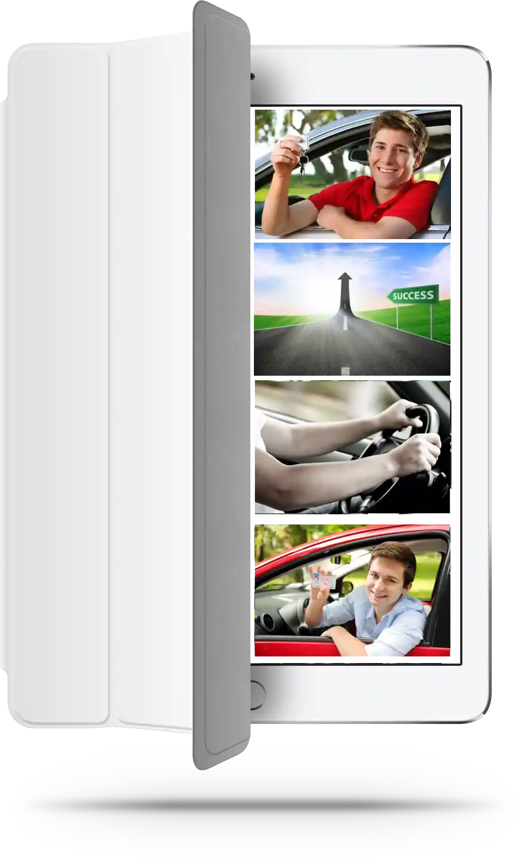 iPad tonen rijles succes en aanmelding